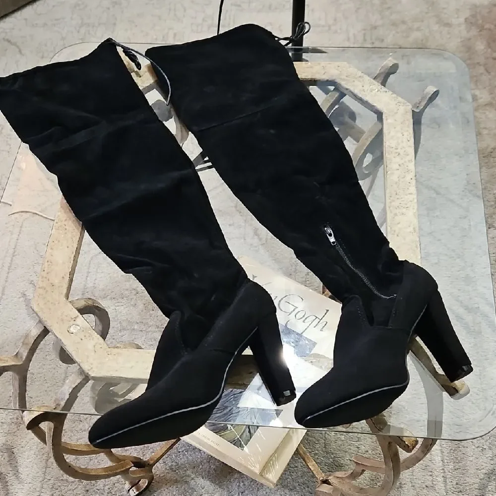 NWOT Black Over-the-Knee Boots Size 38 - US 7.5